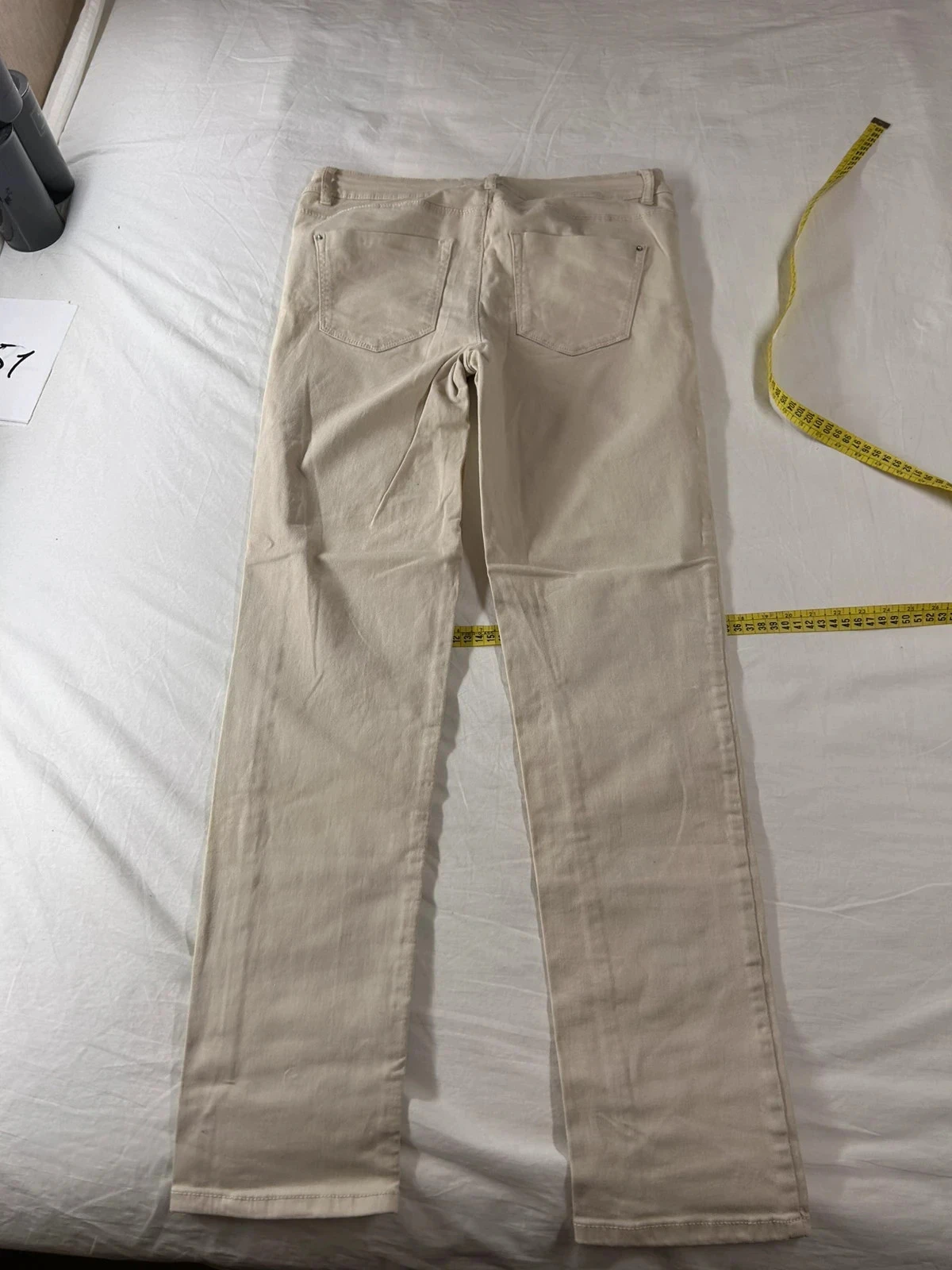 Beige crème cache cache jean – photo 9
